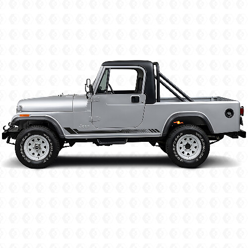 Honeycomb-Streifen Seiten-Vinylaufkleber für Jeep CJ-8 Scrambler 1981-1986
