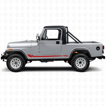 Honeycomb-Streifen Seiten-Vinylaufkleber für Jeep CJ-8 Scrambler 1981-1986_3