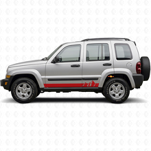 Mountains Wide Stripes Seiten-Vinylaufkleber für Jeep Liberty 2002-2012_3