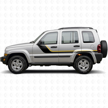 Zweistreifige Seiten-Vinylaufkleber für Jeep Liberty 2002–2012_2
