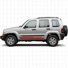 Verschlungene Streifen Seiten-Vinylaufkleber für Jeep Liberty 2002-2012_3