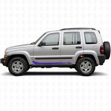 Honeycomb-Streifen Seitenaufkleber für Jeep Liberty 2002-2012_2