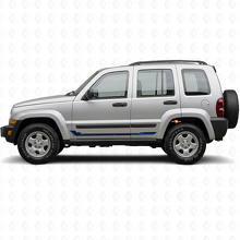 Racing-Streifen Seitliche Vinyl-Aufkleber für Jeep Liberty 2002-2012_2