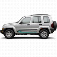 Vintage-Stil Seitenstreifen Vinyl-Aufkleber für Jeep Liberty 2002-2012_2