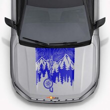 Mountains Style Motorhauben-Vinylaufkleber für Jeep Compass 2026_2