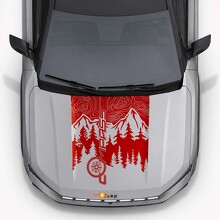 Mountains Style Motorhauben-Vinylaufkleber für Jeep Compass 2026_3