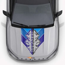 Mountains Vintage-Style Motorhaubenstreifen Vinyl-Aufkleber für Jeep Compass 2026_2
