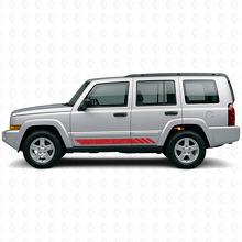 Topographische Streifen Seitenvinylaufkleber für Jeep Commander 2006-2010_3
