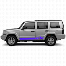Berge Breite Streifen Seiten-Vinylaufkleber für Jeep Commander 2006-2010_2
