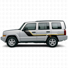 Twin-Stripes Seiten Vinylaufkleber für Jeep Commander 2006-2010_2
