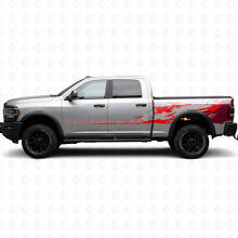 Individuelles Text-Schlamm-Spritzschutz-Seiten-Vinyl-Aufkleber-Set für Dodge Ram 2013–2020_4