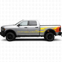 Individuelles Text-Schlamm-Spritzschutz-Seiten-Vinyl-Aufkleber-Set für Dodge Ram 2013–2020_5