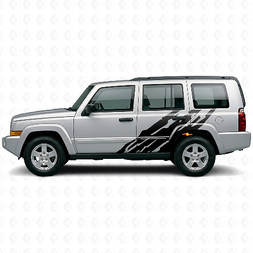 Schlamm-Spritzschutz Grafik Seiten-Vinylaufkleber für Jeep Commander 2006-2010