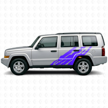 Schlamm-Spritzschutz Grafik Seiten-Vinylaufkleber für Jeep Commander 2006-2010_2