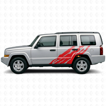 Schlamm-Spritzschutz Grafik Seiten-Vinylaufkleber für Jeep Commander 2006-2010_3