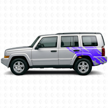 Schlammspritz-Grafik Heckseiten-Vinylaufkleber für Jeep Commander 2006-2010_2