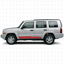 Verflochtene Streifen Seiten-Vinylaufkleber für Jeep Commander 2006-2010_3