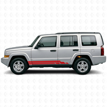 Gebogene Streifen Seiten-Vinylaufkleber Kit für Jeep Commander 2006-2010_3