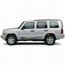 Vinyl-Aufkleber für Schweller mit geschwungenen Linien für Jeep Commander 2006-2010_2