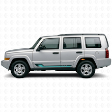 Vintage-Streifen aus Vinyl als Seitenaufkleber für Jeep Commander 2006-2010_2