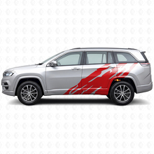 Schlamm-Spritzschutz Grafik Seitenaufkleber für Jeep Commander Meridian 2021+_3