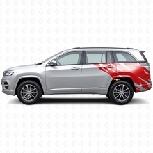Schlamm-Spritzgrafik Heckseitiger Vinyl-Aufkleber für Jeep Commander Meridian 2021+_3
