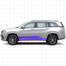Gebogene Streifen Seiten Vinyl-Aufkleber Set für Jeep Commander Meridian 2021+_2