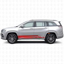 Gebogene Streifen Seiten Vinyl-Aufkleber Set für Jeep Commander Meridian 2021+_3