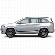 Rennstil Seitenstreifen Vinylaufkleber für Jeep Commander Meridian 2021+_2