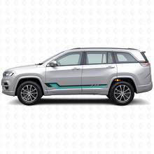 Vintage-Stil Seitenstreifen Vinylaufkleber für Jeep Commander Meridian 2021+_2