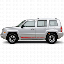 Karierte gebogene Seitenstreifen Vinylaufkleber für Jeep Patriot 2007-2017_3