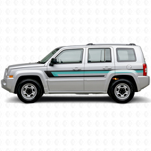 Dreifach-Streifen Türseiten Vinylaufkleber für Jeep Patriot 2007-2017_2