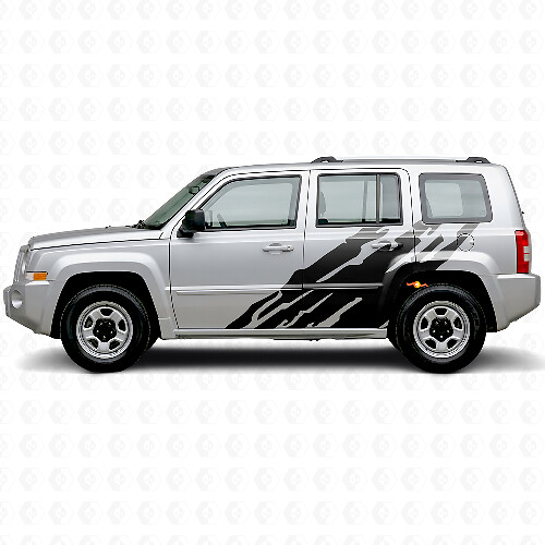 Schlamm-Spritz-Grafik Seitenaufkleber für Jeep Patriot 2007-2017