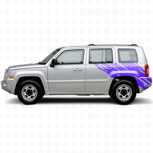 Schlamm-Spritz-Grafik Heckseiten-Vinylaufkleber für Jeep Patriot 2007-2017_2