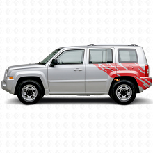 Schlamm-Spritz-Grafik Heckseiten-Vinylaufkleber für Jeep Patriot 2007-2017_3