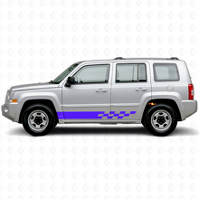 Schachbrett-Streifen Seiten-Vinylaufkleber für Jeep Patriot 2007-2017_2