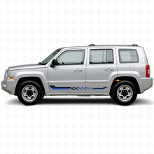 Vinyl-Aufkleber mit Schachbrettfahnen-Seitenstreifen für Jeep Patriot 2007-2017_2
