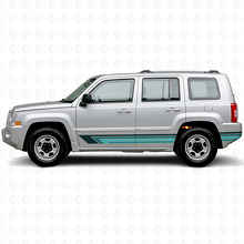 Vintage gerade Streifen Seiten-Vinylaufkleber für Jeep Patriot 2007-2017_2