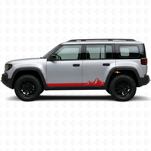 Mountains Dünne Streifen Seiten-Vinylaufkleber für Jeep Recon 2026+_3