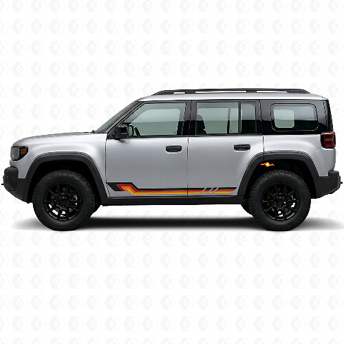 Vintage-Stil Seitenstreifen Vinyl-Aufkleber für Jeep Recon 2026+_1