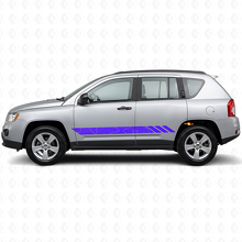 Seitliche Vinylaufkleber mit topografischen Streifen für Jeep Compass 2007-2016_2