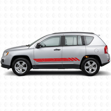 Seitliche Vinylaufkleber mit topografischen Streifen für Jeep Compass 2007-2016_3