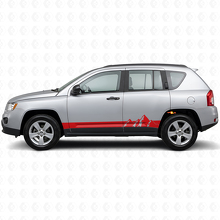 Mountains Wide Stripes Seiten-Vinylaufkleber für Jeep Compass 2007-2016_3