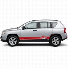 Mountains Style Streifen Seiten-Vinylaufkleber für Jeep Compass 2007-2016_3