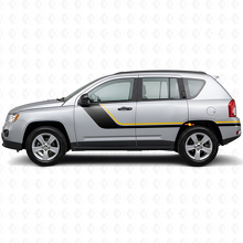 Doppelstreifen Seiten-Vinylaufkleber für Jeep Compass 2007-2016_2