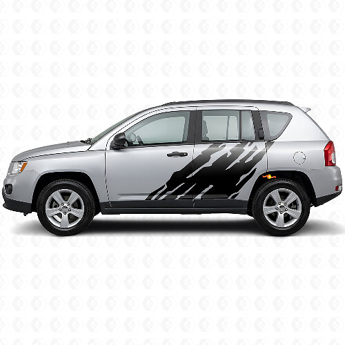 Schlamm-Spritz-Grafik Seiten-Vinylaufkleber für Jeep Compass 2007-2016