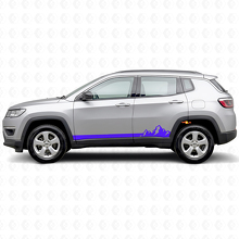 Berg Dünne Streifen Seiten-Vinylaufkleber für Jeep Compass 2016+_2