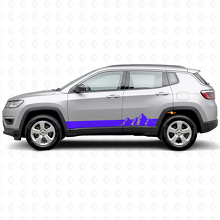 Mountains Breite Streifen Seiten-Vinylaufkleber für Jeep Compass 2016+_2