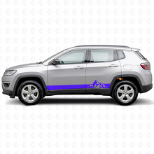 Mountains Style Streifen Seitenvinylaufkleber für Jeep Compass 2016+_2
