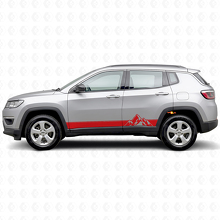 Mountains Style Streifen Seitenvinylaufkleber für Jeep Compass 2016+_3